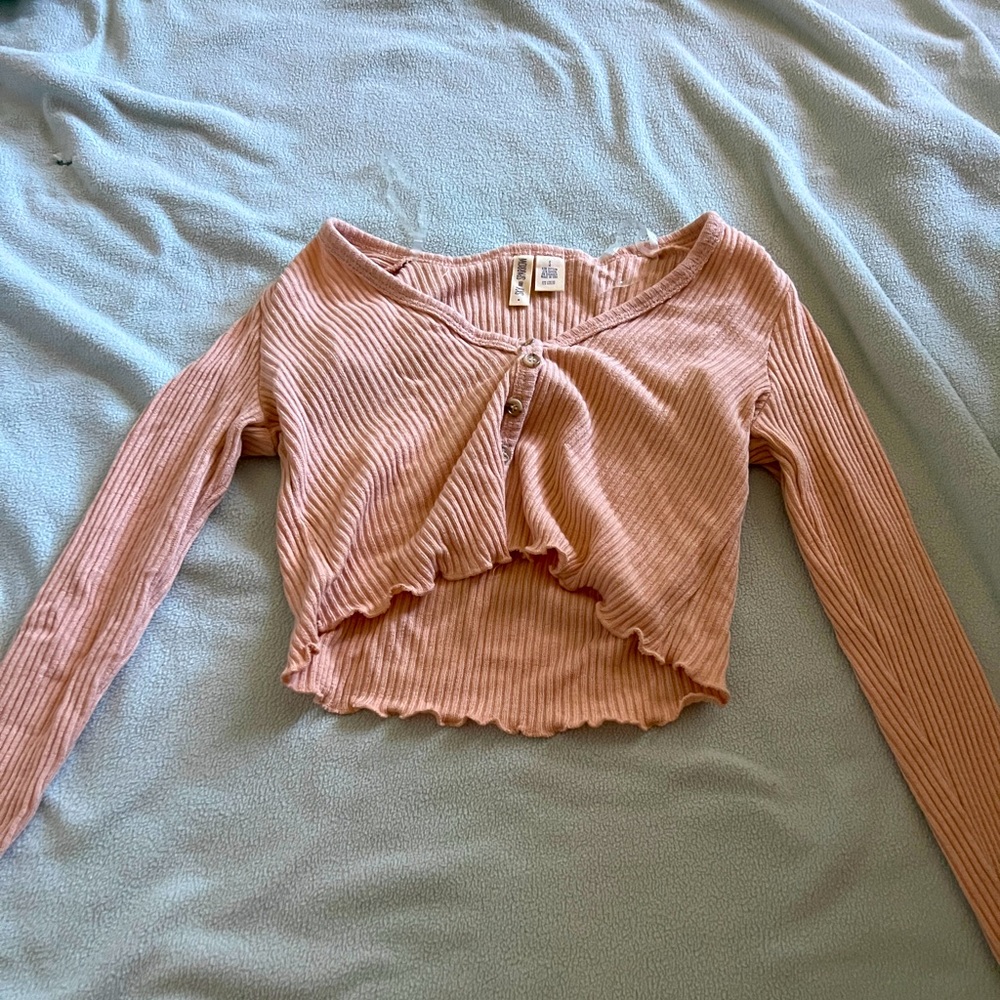 Sky and Sparrow crop top sweater, size small
